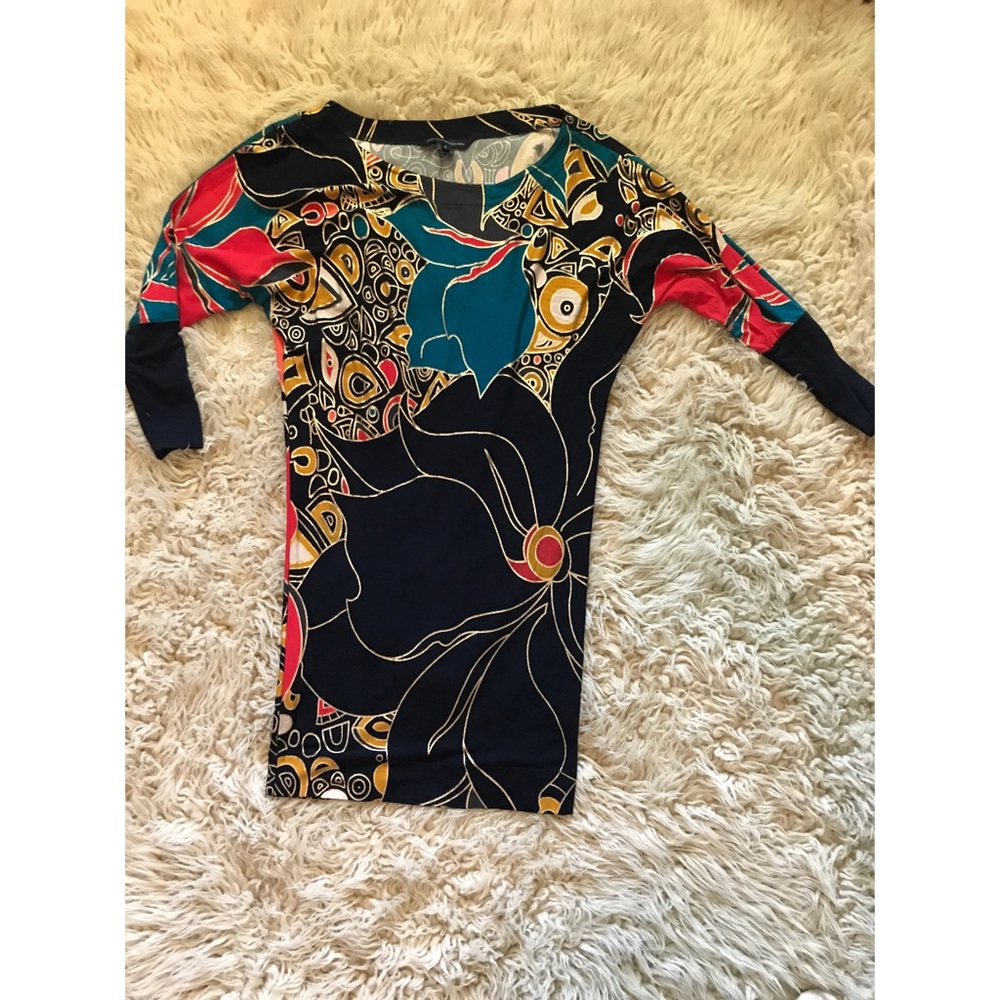 French Connection Gold chain dress